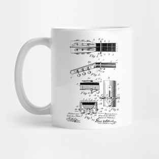 Guitar Vintage Patent Hand Drawing Mug